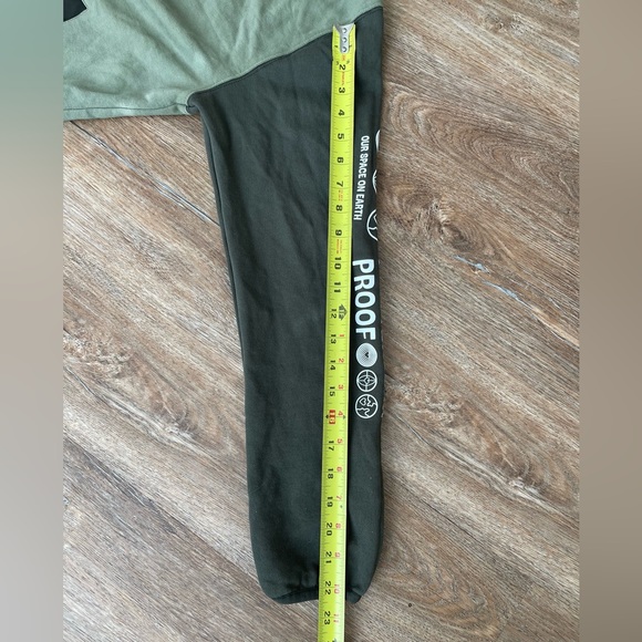 Scotch and soda Amsterdam hoodie Unisex M green 1/4 zip organic cotton - Picture 9 of 14